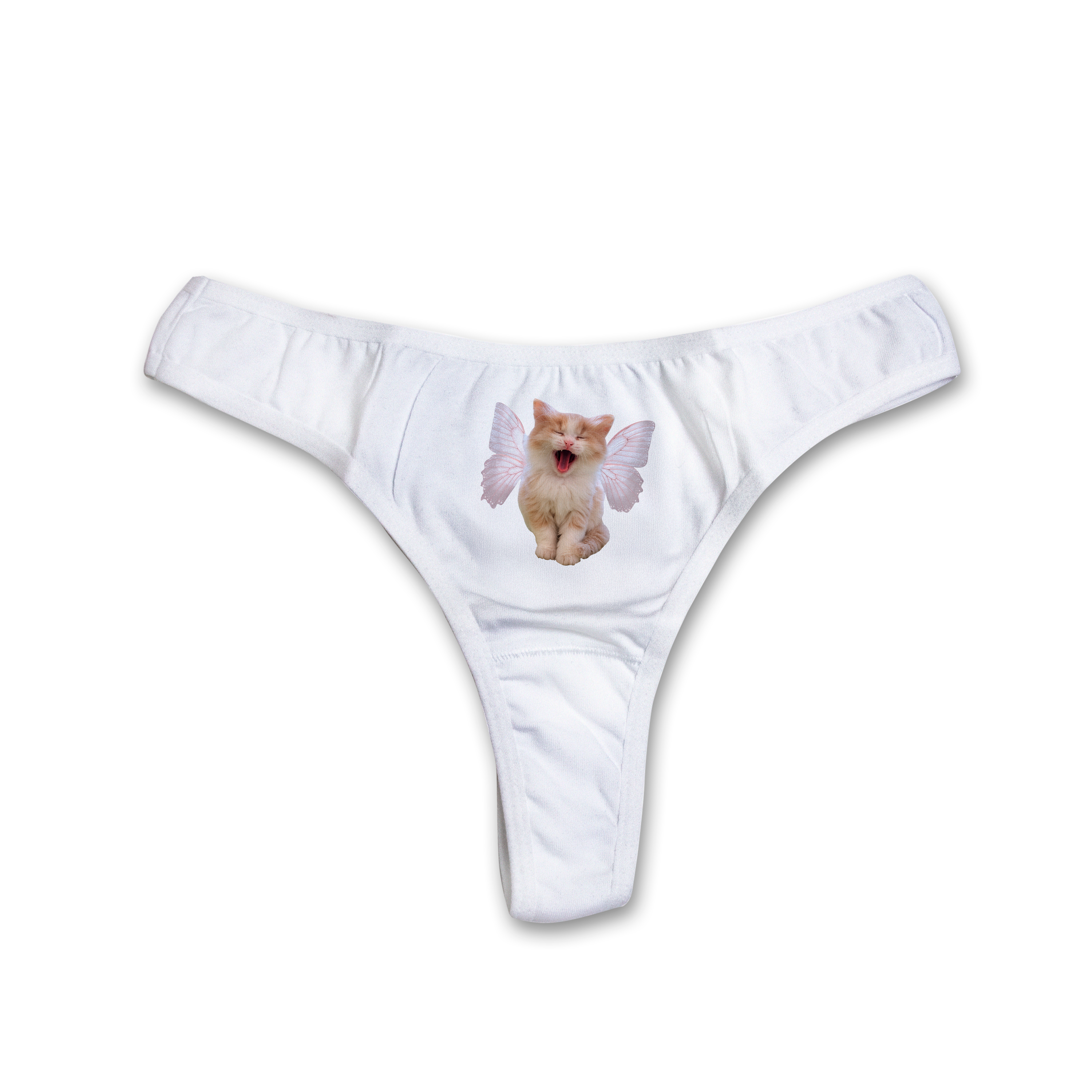 Angel kitty thongs