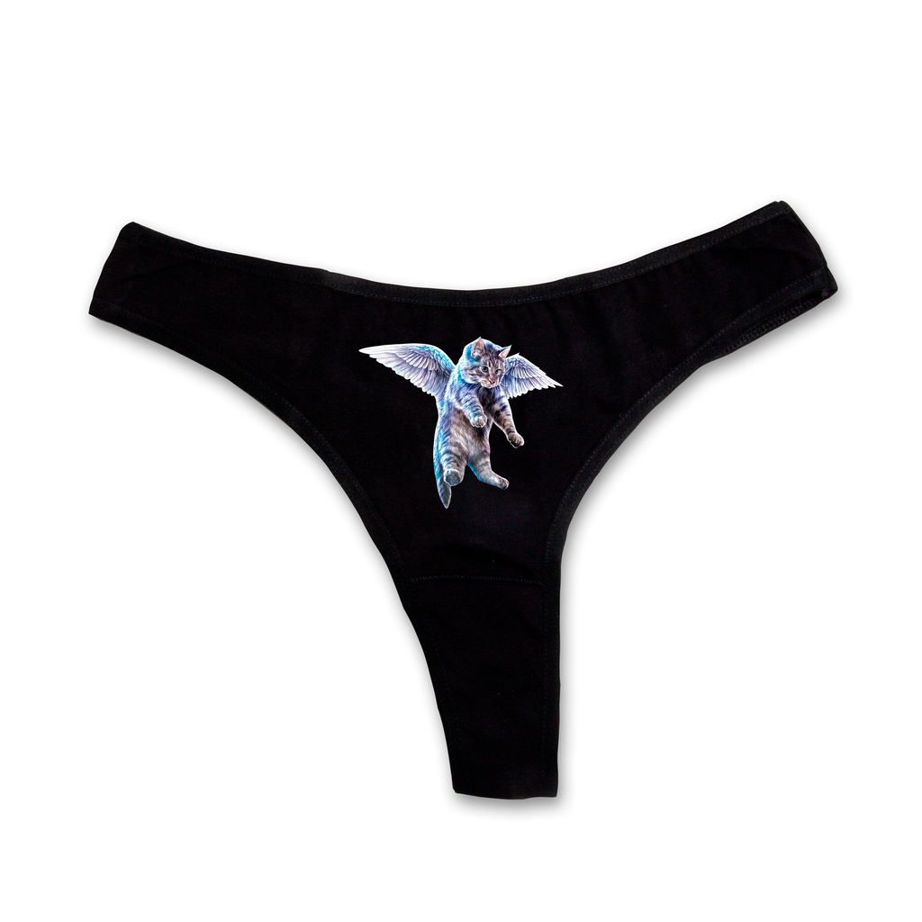 Flying cat thongs