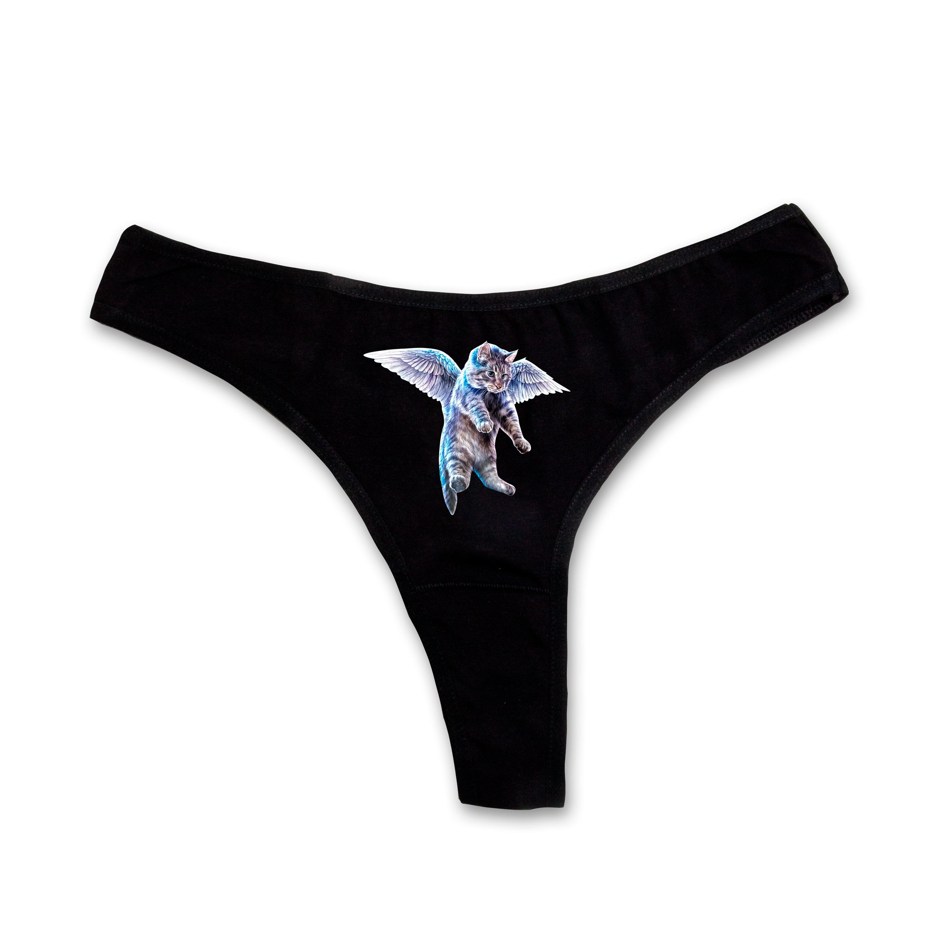Flying cat thongs