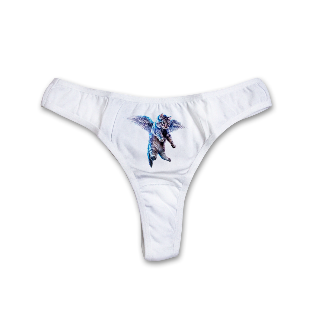 Flying cat thongs