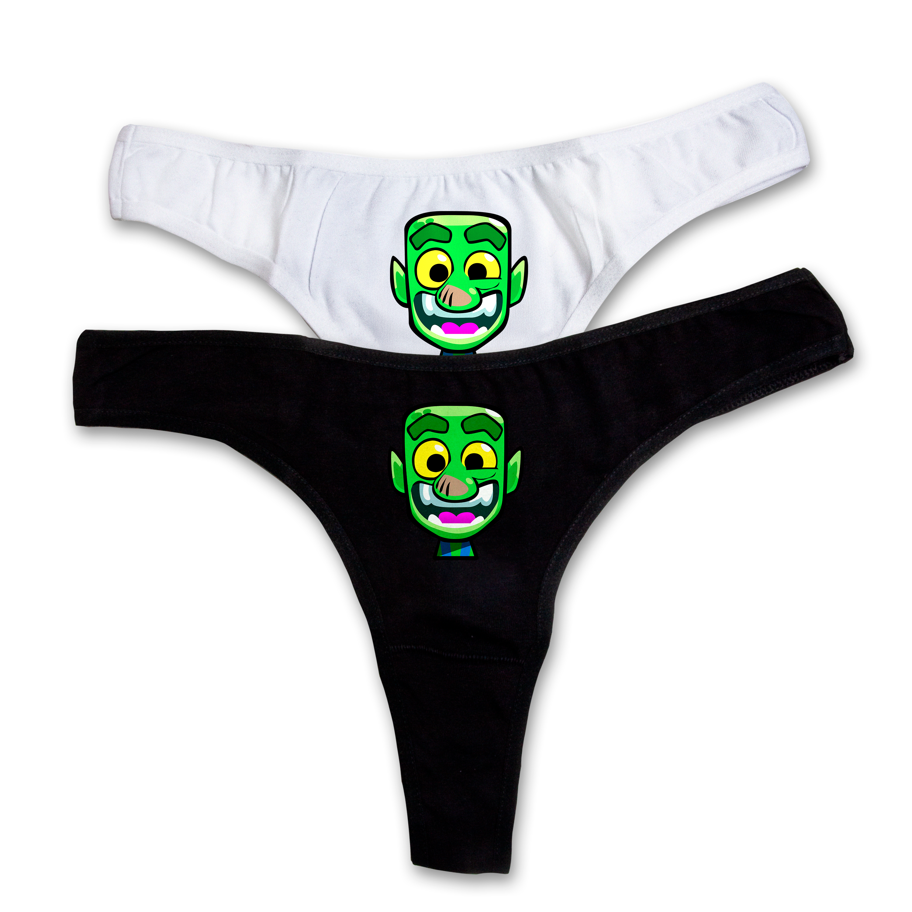 "Laughing Goblin" thongs