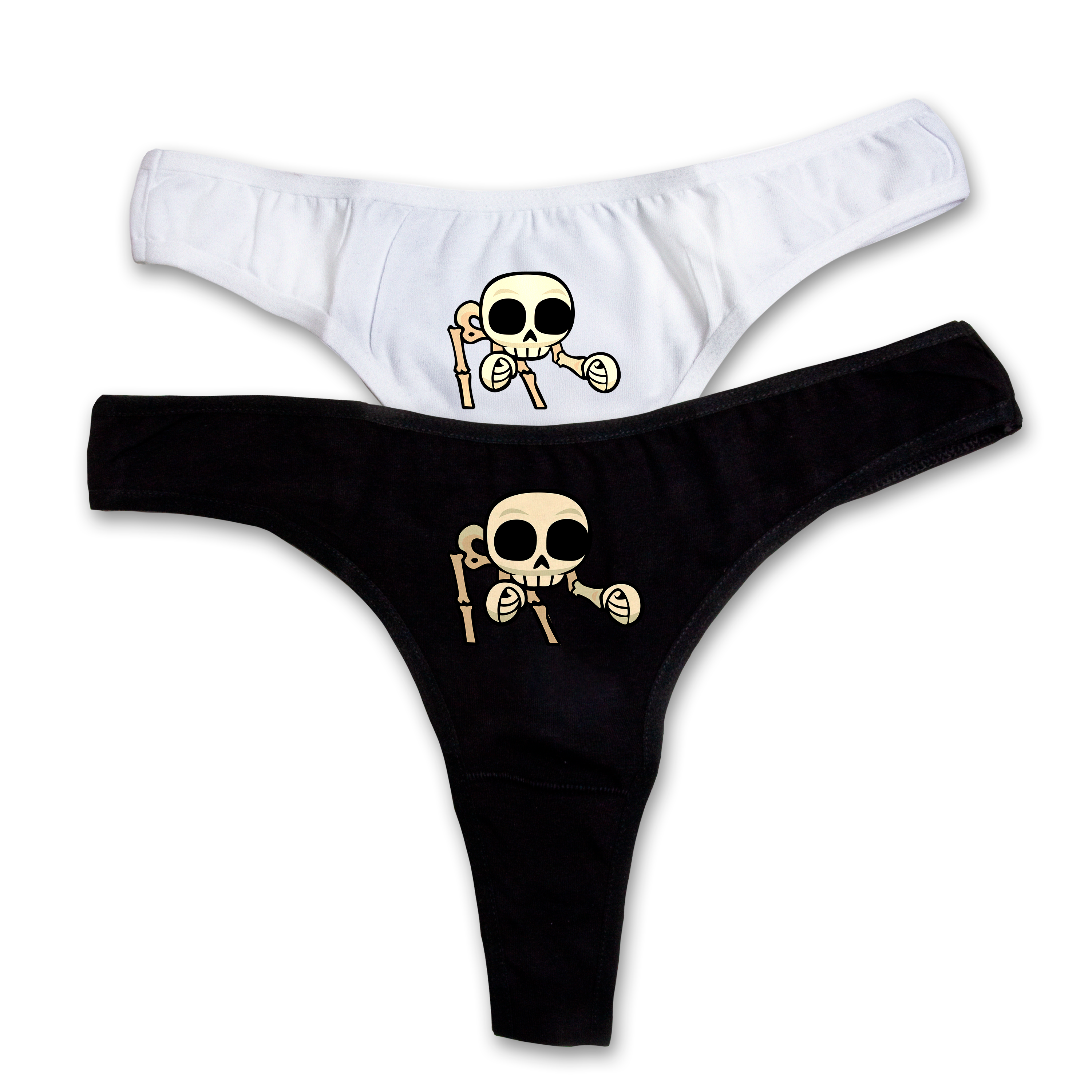 "Dance Skeleton" thongs