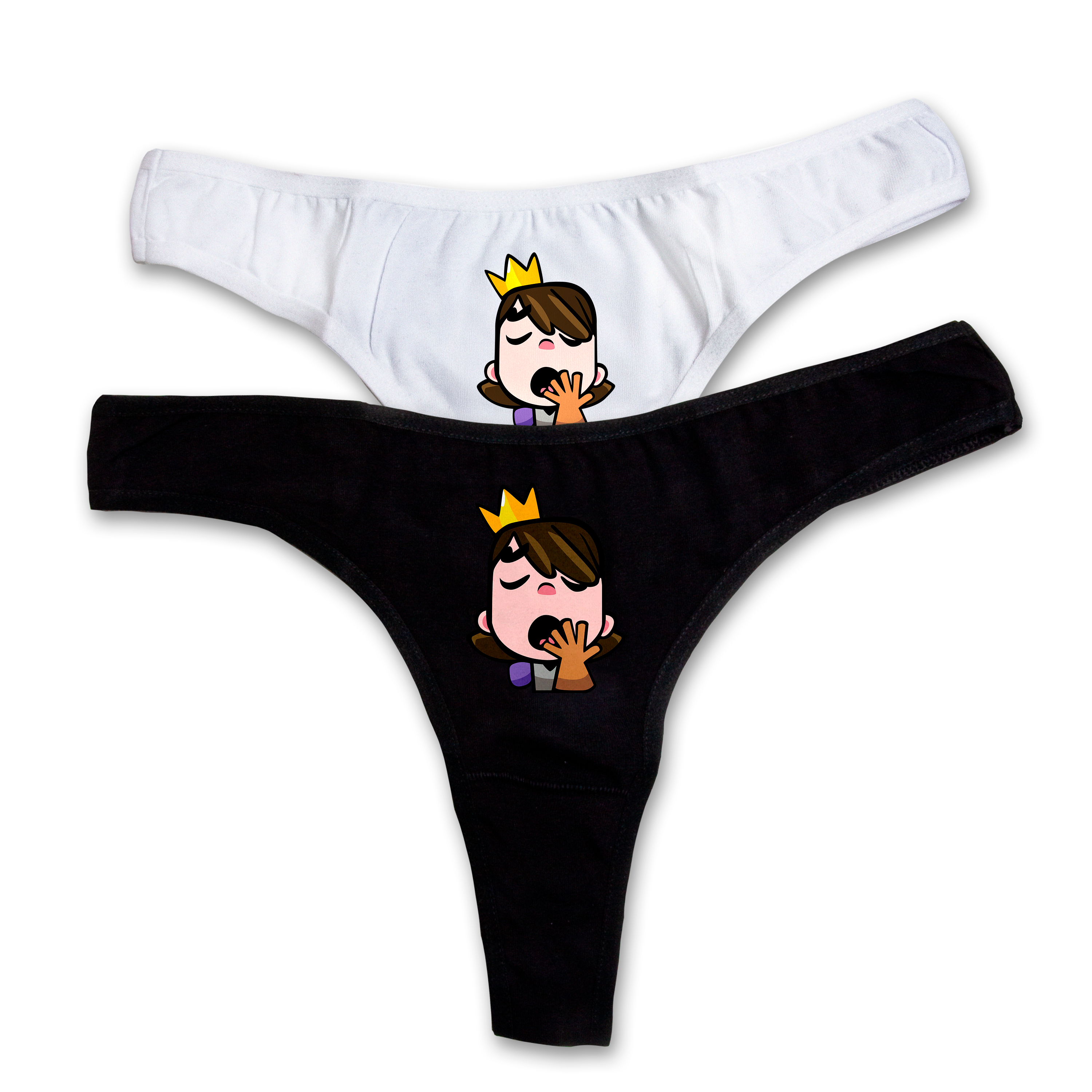 "Yawn Princess" thongs