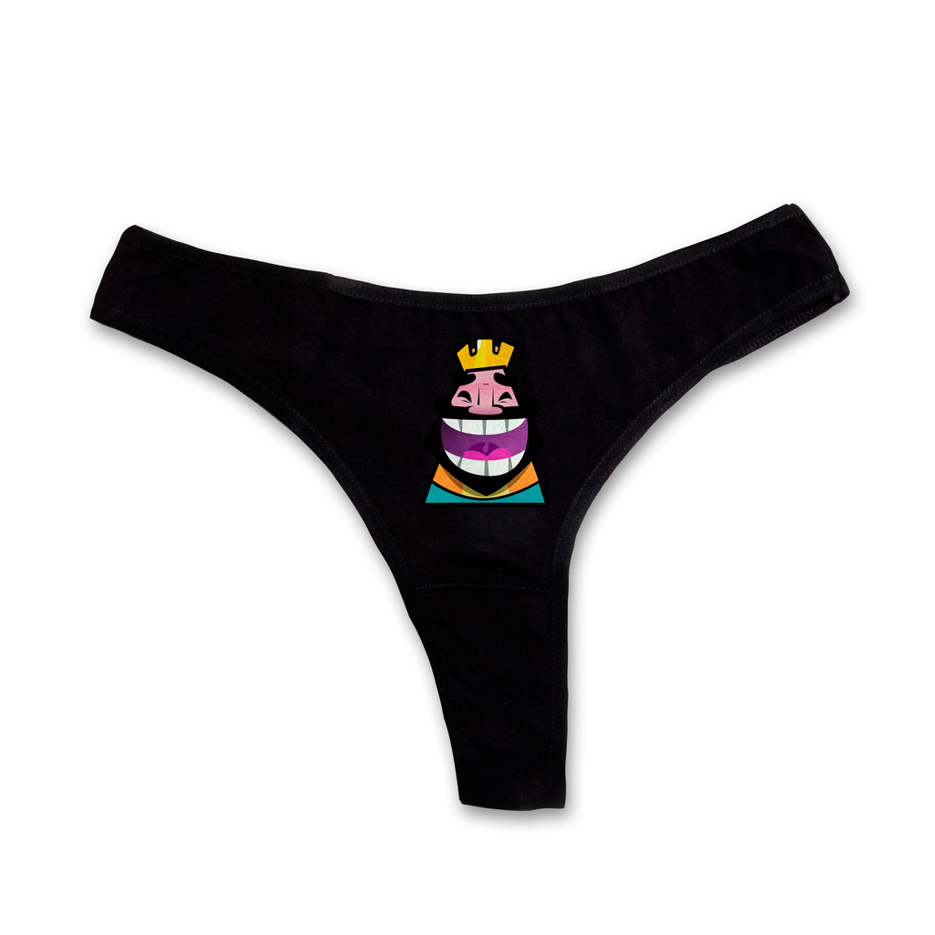 "HeHeHeHa King" thongs
