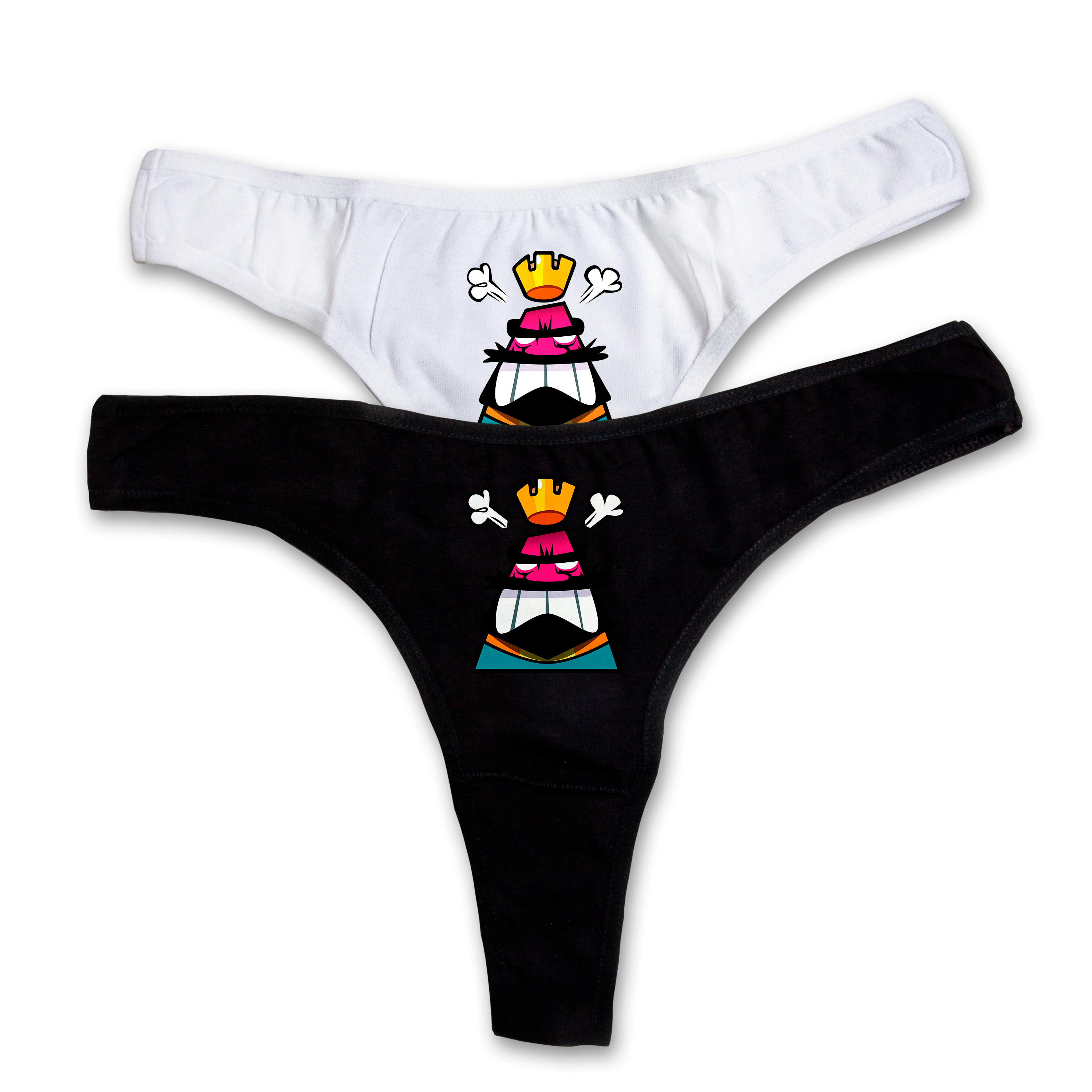 "Angry King" thongs