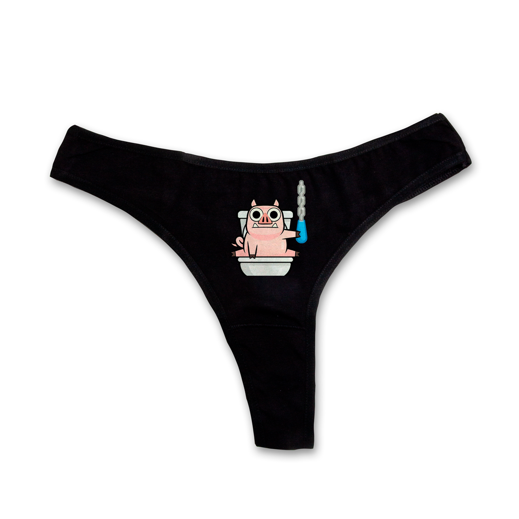 "Toilet pig" thongs