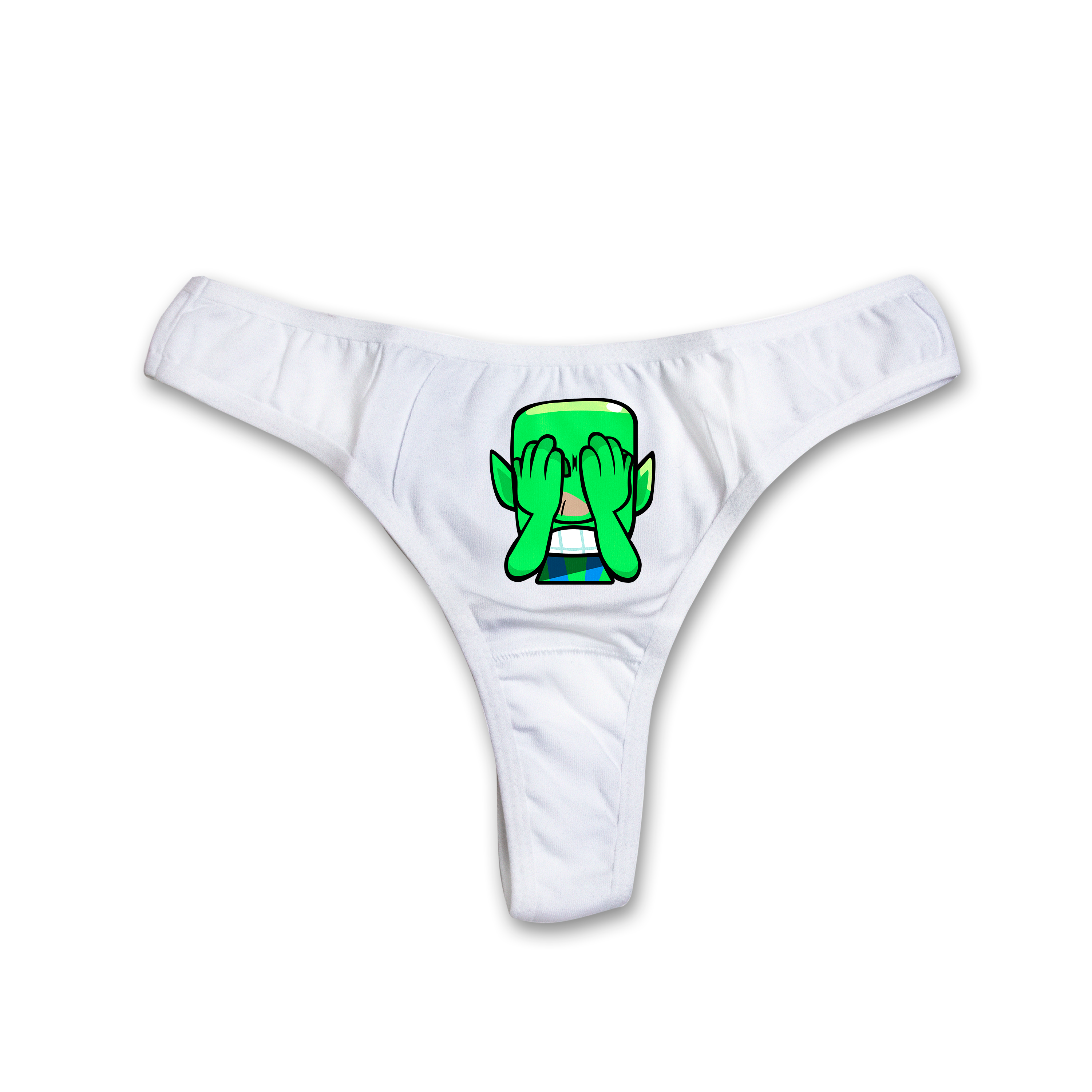 "Facepalm Goblin" thongs
