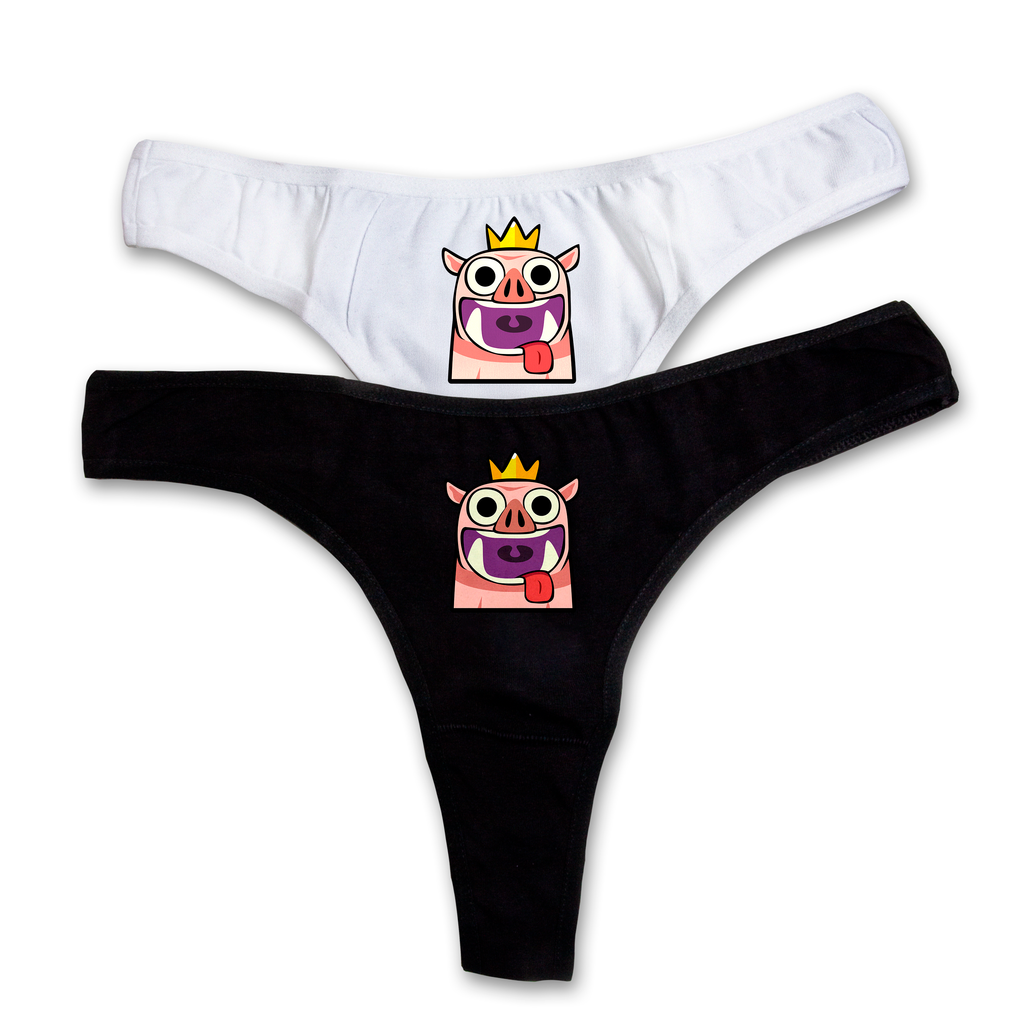 "Royale pig" thongs