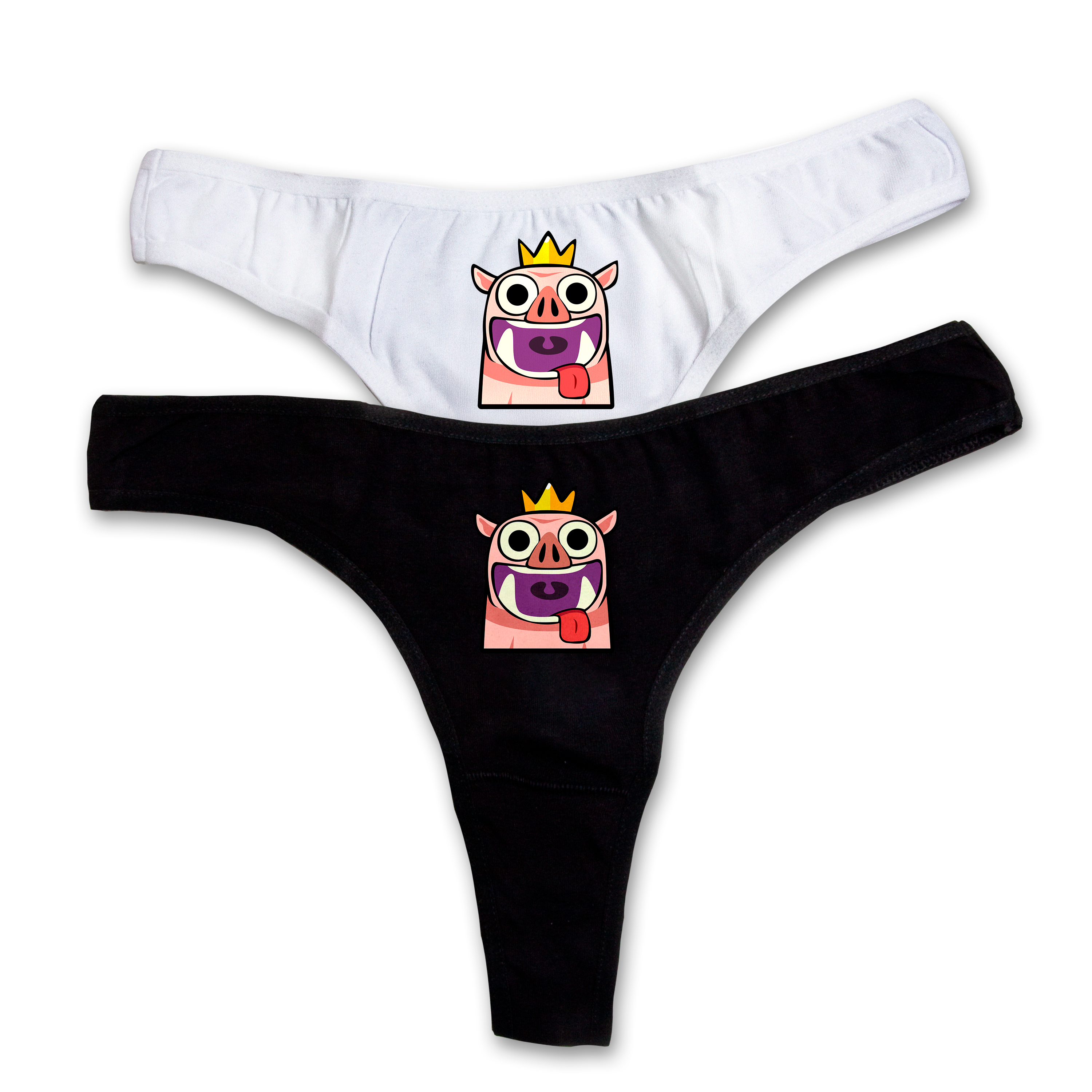 "Royale pig" thongs