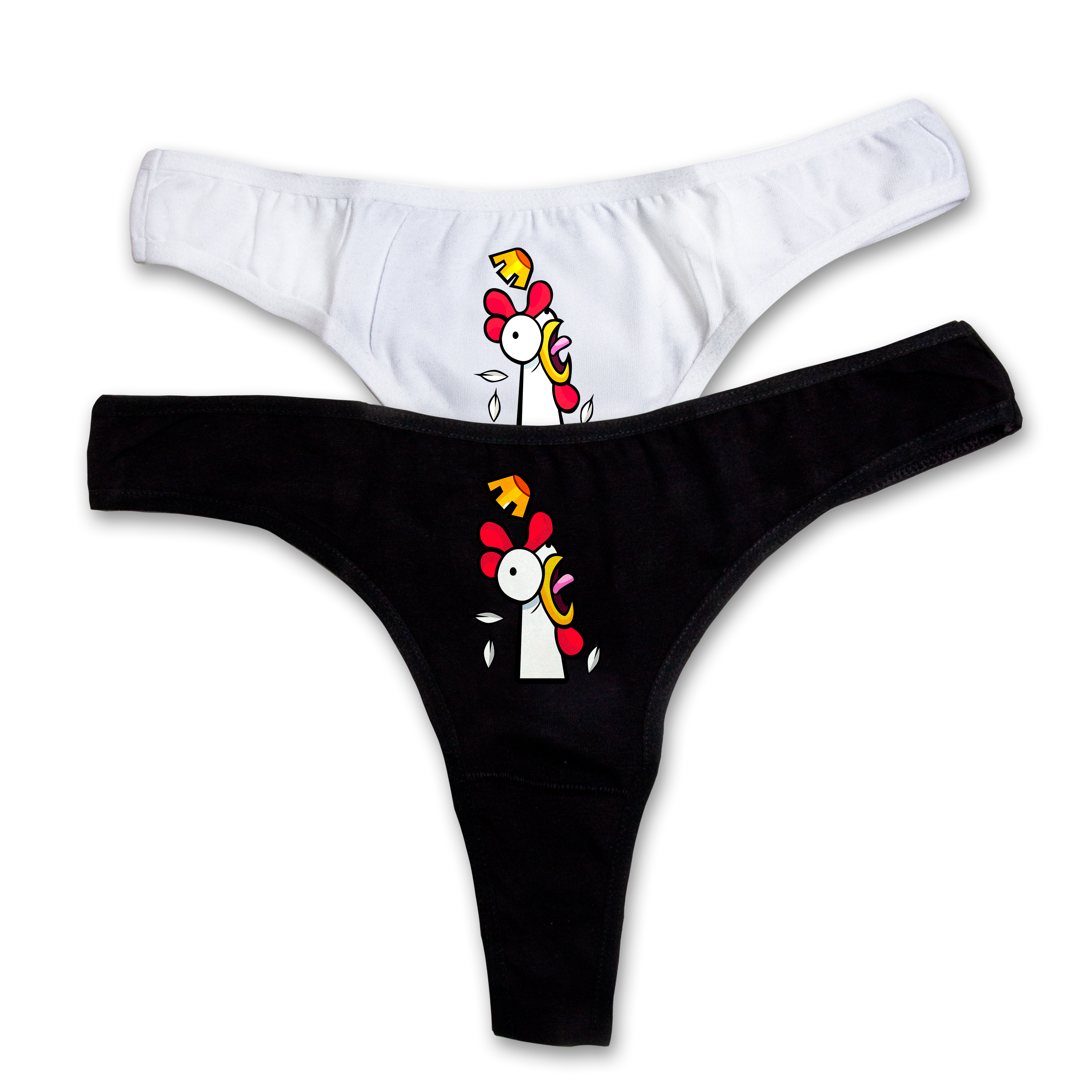 "Royale chicken" thongs