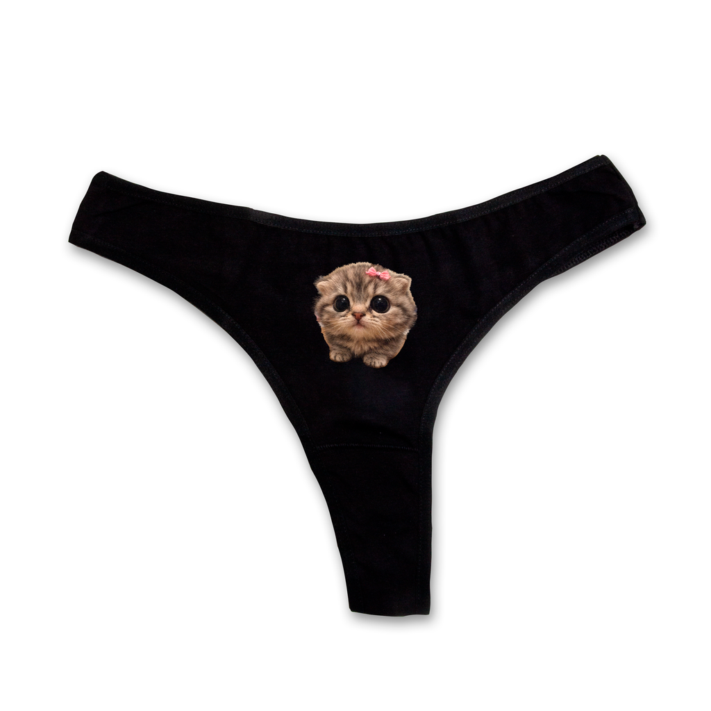 Mini kitty thongs
