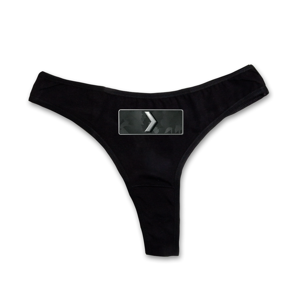 Silver thongs