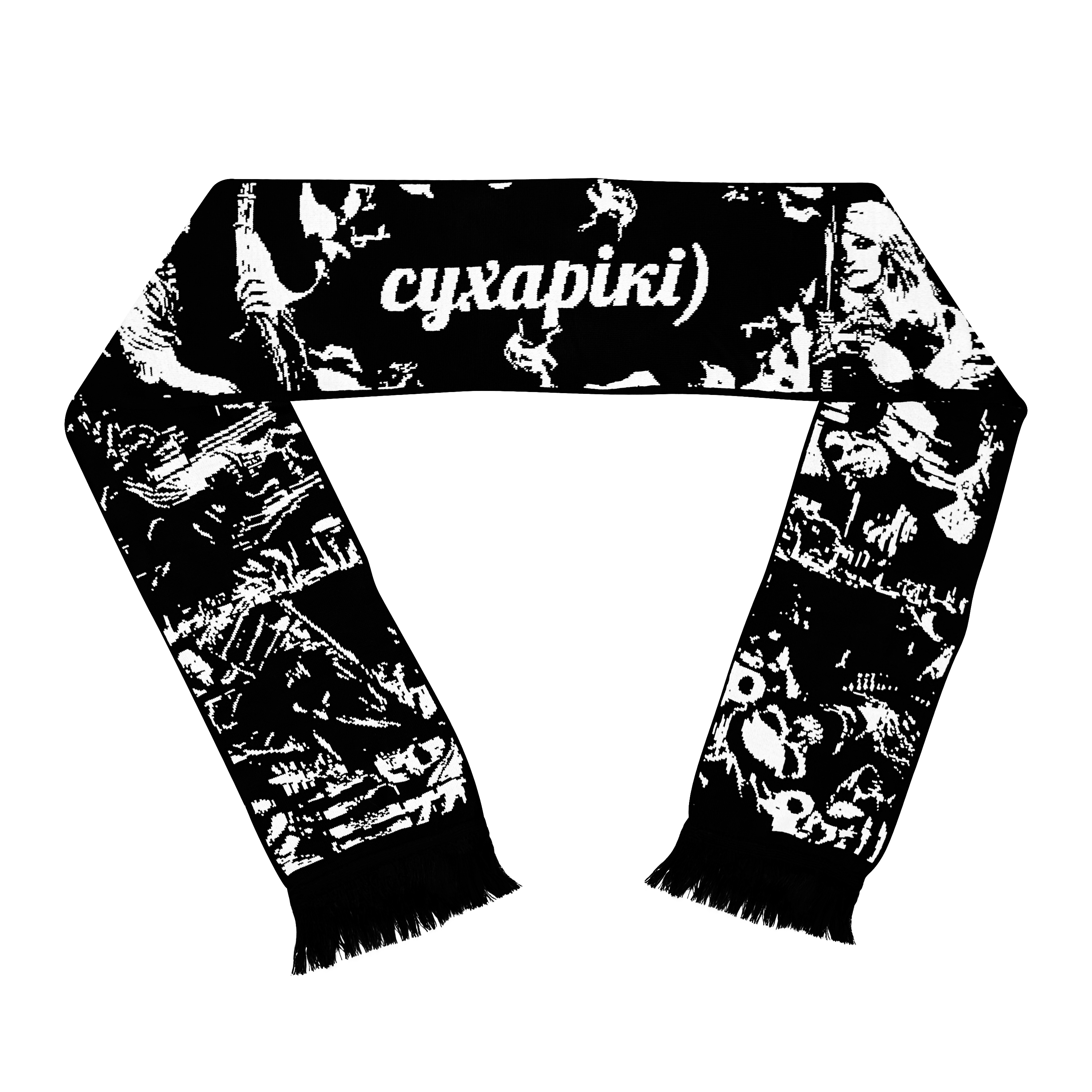 Scarf "Badass Skeletons"