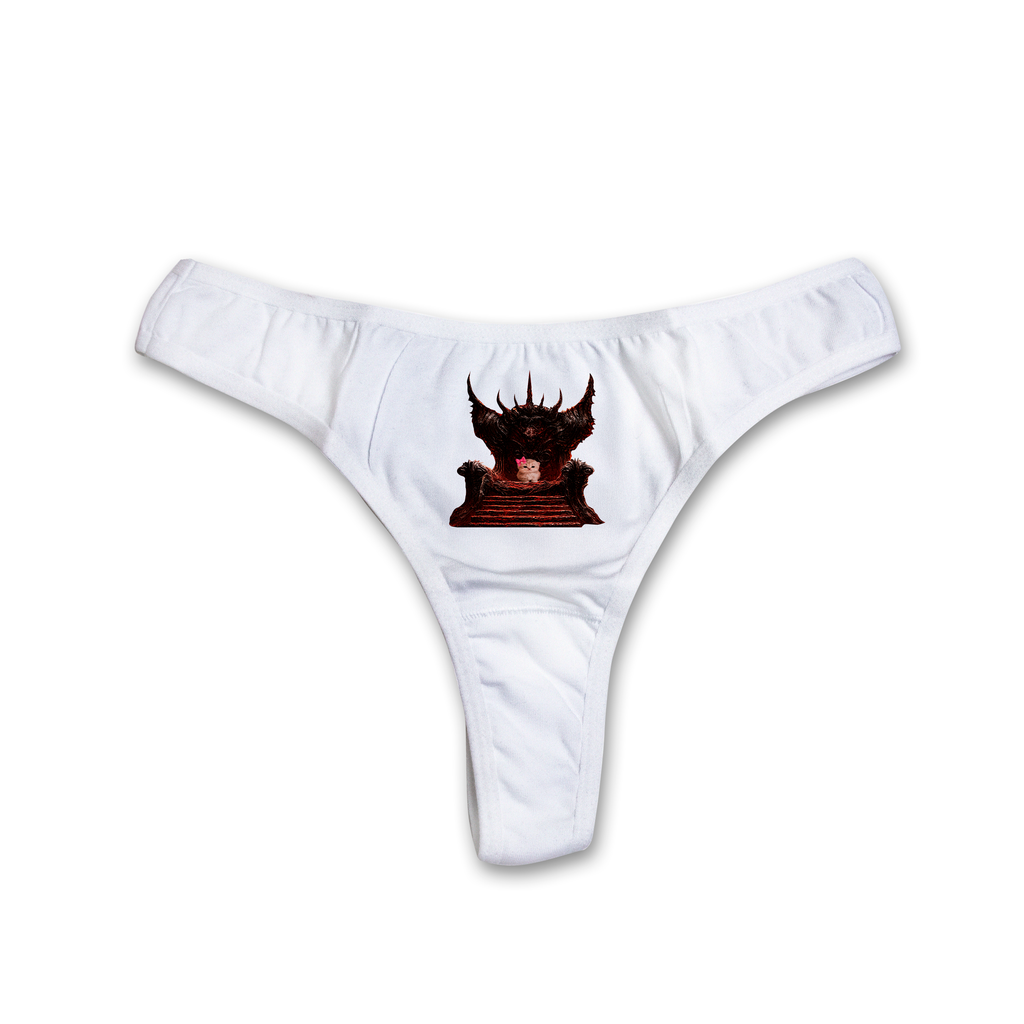 Angry kitty thongs