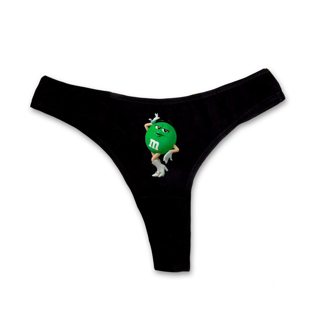 Green M&M's thongs