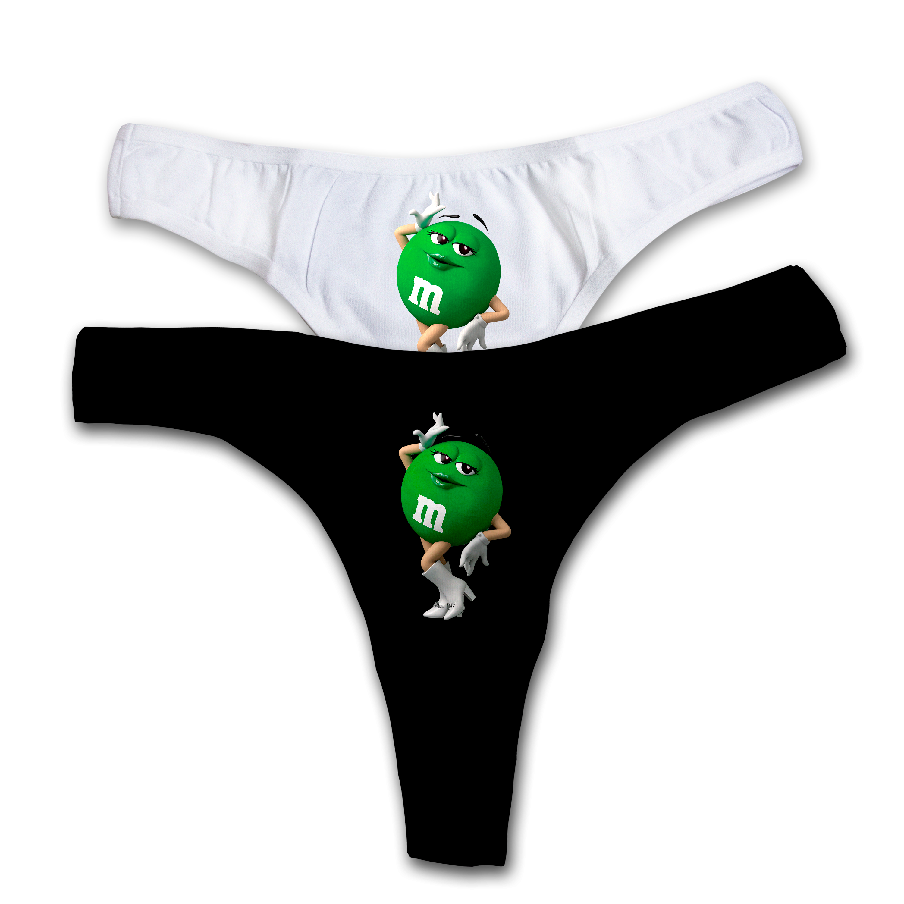 Green M&M's thongs